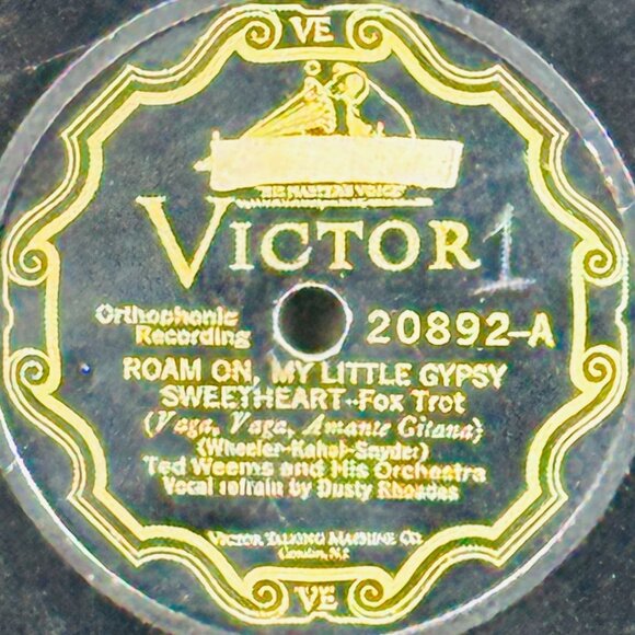 Ted Weems & BF Goodrich Vintage Victor Records 20892 78 RPM Shellac - Picture 2 of 4